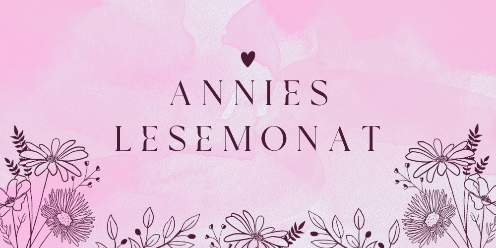 Pinkes Banner, in dem dich der Schriftzug "Annies Lesemonat" befindet